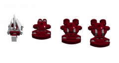Micro Old Republic ships, By Bob De Quatre
