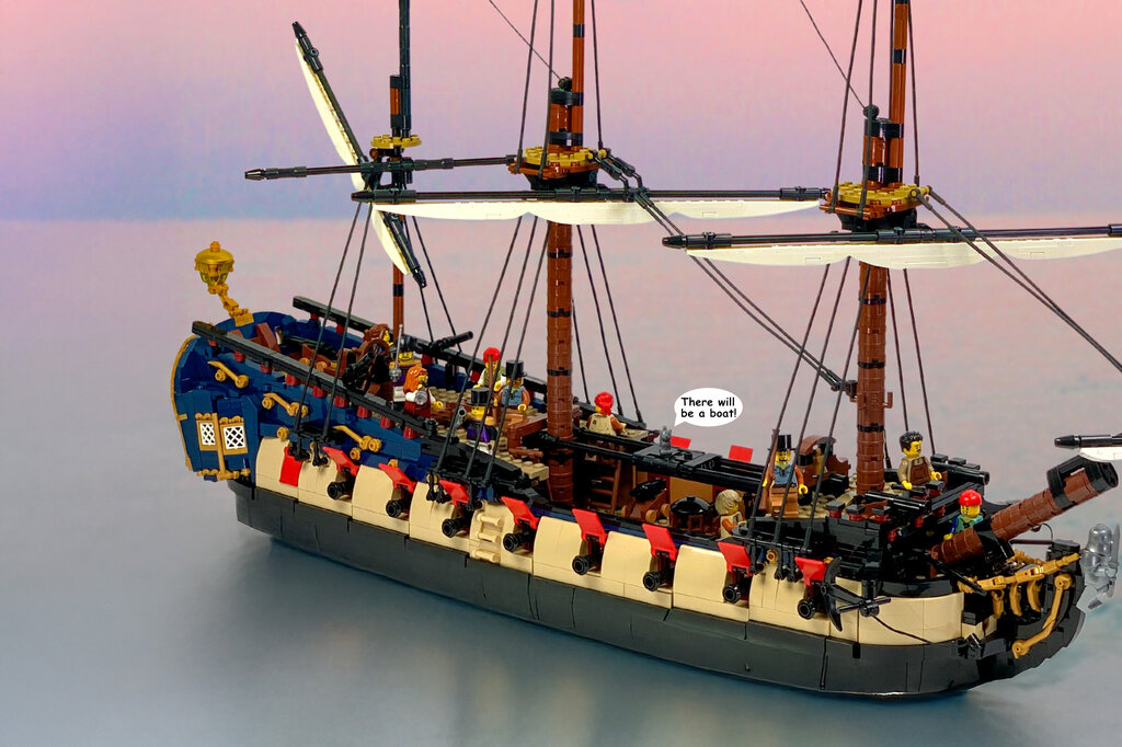 Privateer Frigate Fortuna - Port Broadside - Closeup - Brick Perfection - Series6.jpg