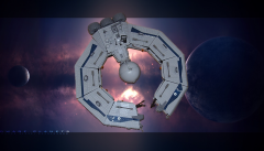 lucrehulk-class battleship, by trooper 278