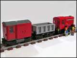Small Red Shunter Train
