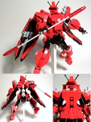 Crimson TIE Interceptor Mobile Suit, By M00DSWIM