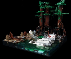 Yoda And Luke On Dagobah, By Bayou