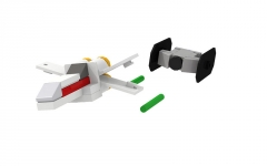 Micro X wing And TIE Advanced, By BEAVeR