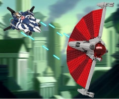 Azure Angel Vs Ginivex Starfighter, By Gunner