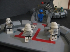 Skirmish At Bridge F G, By Nom Carver