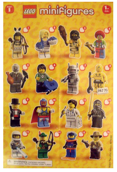 lego minifigures series 17 mystery figure rarity