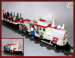 Santas White Steam Train