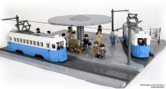 Stureplan 1940s Trams