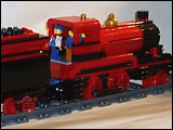 Red and Black 4-4-0 Steam Engine