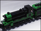 Green & Black 4-6-0 Steam Train 