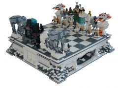 Giant Star Wars Hoth themed Chess, By Brickplace